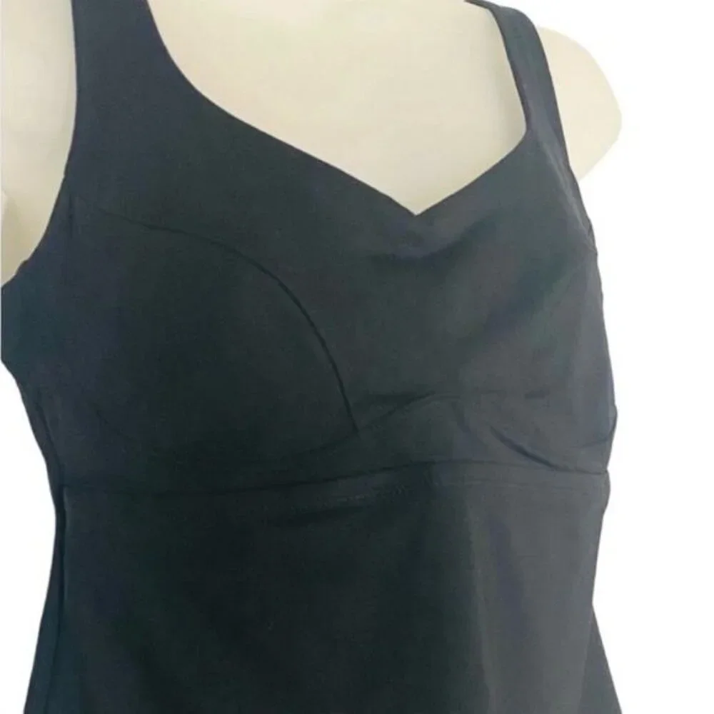 Athleta Black Tankini Swim Top and Bikini Bottoms